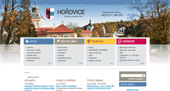 Desktop Screenshot of mesto-horovice.eu